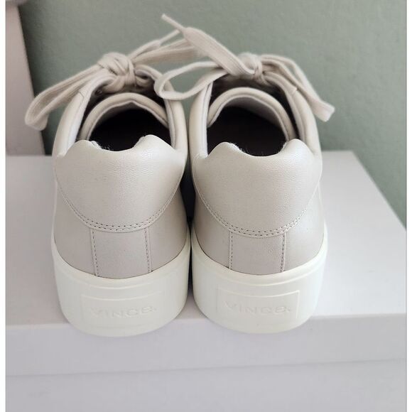 Vince Leather Lace Up Platform Lace Up Sneakers Women's 7 - Picture 5 of 9